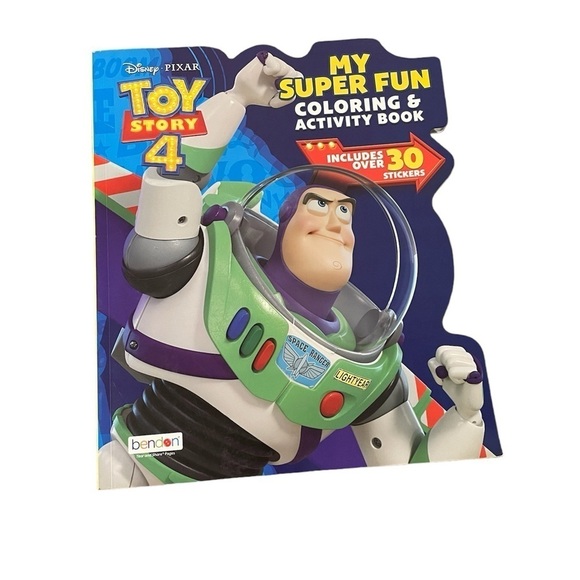 Big Size Coloring and Activity Book Toy Story 80 Pages, 30 Stickers (1Pcs) - Picture 1 of 6
